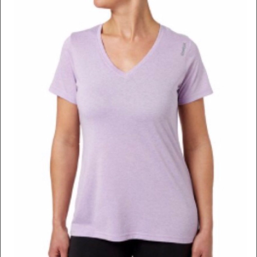 Reebok Women’s Heather Performance V-Neck T-Shirt